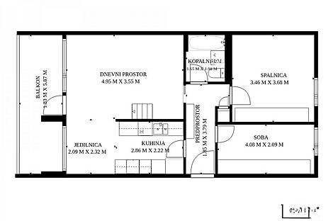 Трехкомнатная квартира в районе Бежиград: 26