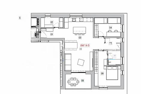 Квартира с тремя комнатами в Поле: 12