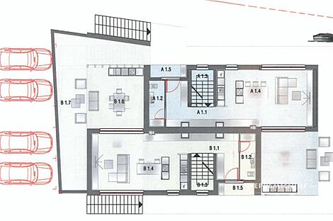 Квартира, 4,5 комнаты, Вич: 4