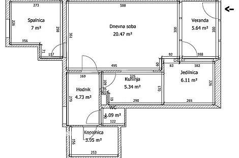 Двухкомнатная квартира в Изоле, Ливаде: 2