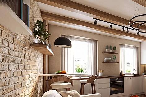 Сежана: современная квартира с одной спальней: 3