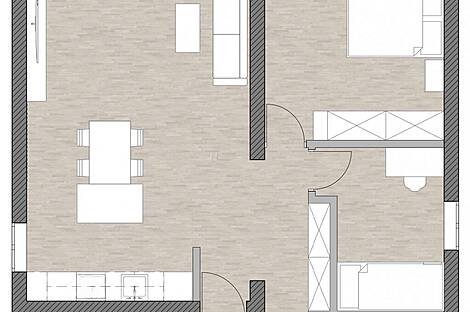 Трёхкомнатная квартира в центре: 9