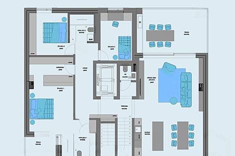 Пентхаус с четырьмя комнатами в Изола: 8