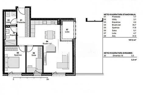 Шмарье: квартира с тремя комнатами: 2