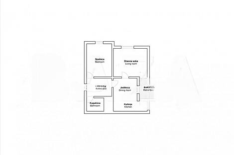 Шентовид с двумя комнатами, квартира: 7