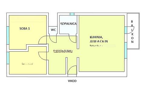 Трёхкомнатная квартира, Ново Любляна Шишка: 12