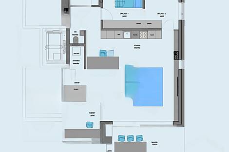 Изола: светлая квартира с домом и атриумом: 13