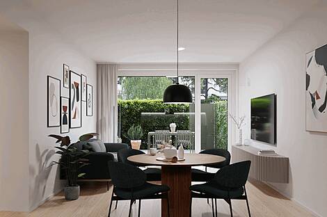 Двухкомнатная квартира в Новая Любляна, район Бежиград: 1