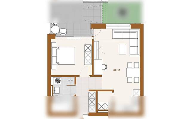 Двухкомнатная квартира БП-С5 (продажа): 3